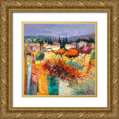 Estate italiana Gold Ornate Wood Framed Art Print with Double Matting by Florio, Luigi