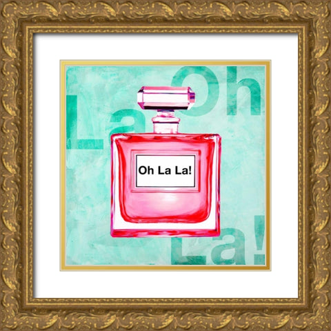 Oh La La! Gold Ornate Wood Framed Art Print with Double Matting by Clair, Michelle