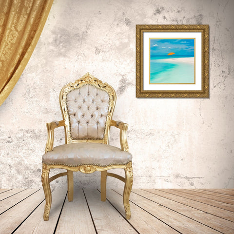 Pomeriggio sul mare Gold Ornate Wood Framed Art Print with Double Matting by Marzi, Dario