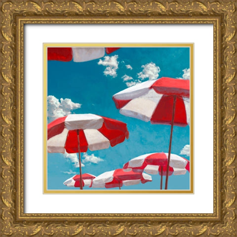 Beach Life II - detail Gold Ornate Wood Framed Art Print with Double Matting by Marzi, Dario