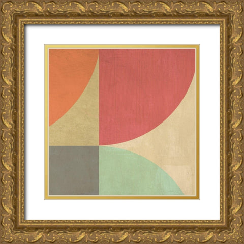 Supergraphics II Gold Ornate Wood Framed Art Print with Double Matting by Nava, Sandro