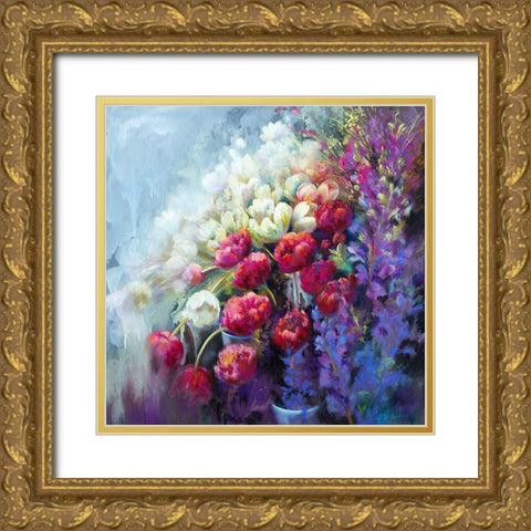 The Fabulous Florist Gold Ornate Wood Framed Art Print with Double Matting by Whatmore, Nel