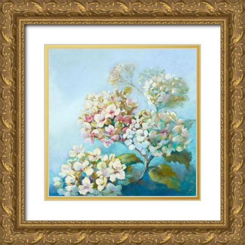 Perfect White Clouds Gold Ornate Wood Framed Art Print with Double Matting by Whatmore, Nel