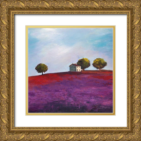 Late Afternoon Gold Ornate Wood Framed Art Print with Double Matting by Bloom, Philip