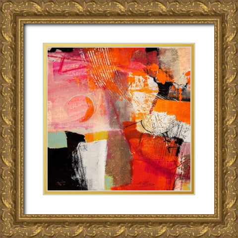 Colors of Summer I Gold Ornate Wood Framed Art Print with Double Matting by Pima, Arthur