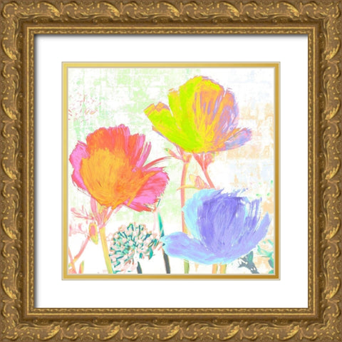 Divertissement dete I Gold Ornate Wood Framed Art Print with Double Matting by Muriel, Phelipau