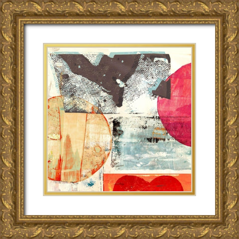 Pop Love #1 (Moon+Sun) Gold Ornate Wood Framed Art Print with Double Matting by Winkel, Peter