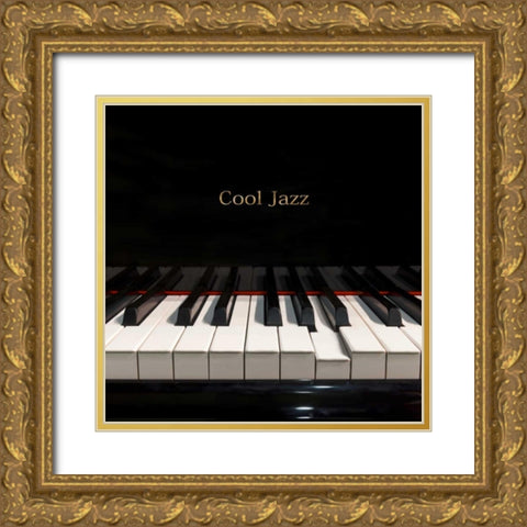 Cool Jazz Gold Ornate Wood Framed Art Print with Double Matting by Hill, Steven