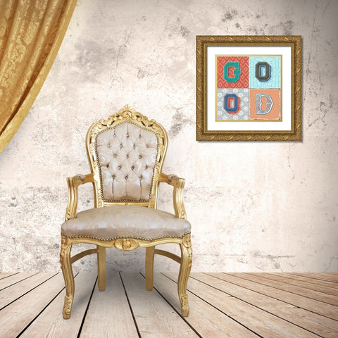 Good Gold Ornate Wood Framed Art Print with Double Matting by Steven, Hill