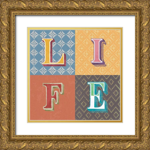 Life Gold Ornate Wood Framed Art Print with Double Matting by Steven, Hill