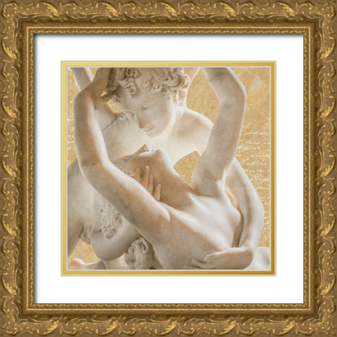 Endless Love (Cupid And Psyche) Gold Ornate Wood Framed Art Print with Double Matting by Hill, Steven