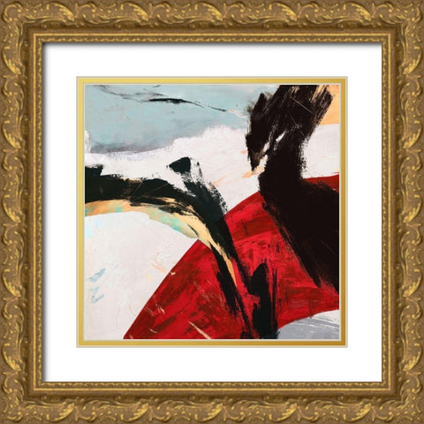 Ride the Tiger I Gold Ornate Wood Framed Art Print with Double Matting by Jim, Stone