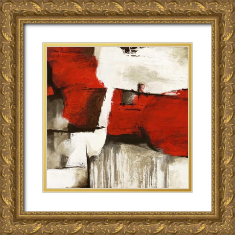 Continuum I Gold Ornate Wood Framed Art Print with Double Matting by Stone, Jim