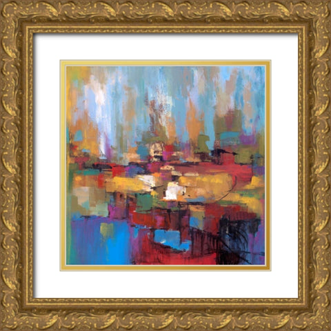 Senza titolo Gold Ornate Wood Framed Art Print with Double Matting by Marzari, Tebo