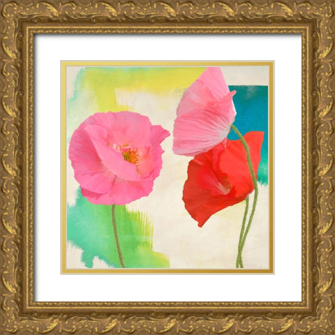 Festival I (detail) Gold Ornate Wood Framed Art Print with Double Matting by Rizzardi, Teo