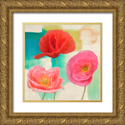 Festival II (detail) Gold Ornate Wood Framed Art Print with Double Matting by Rizzardi, Teo