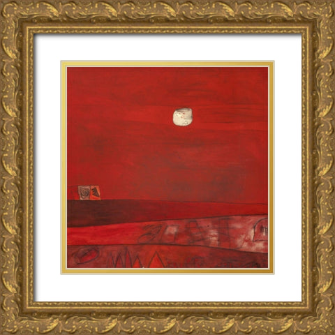 Falso monocromo Gold Ornate Wood Framed Art Print with Double Matting by Teruzzi, Vittorio