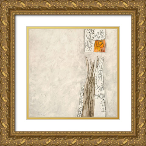 Senza titolo V (Francis Bacon) Gold Ornate Wood Framed Art Print with Double Matting by Teruzzi, Vittorio