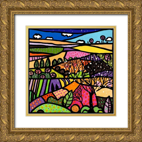 Il profumo dei colori Gold Ornate Wood Framed Art Print with Double Matting by Wallas