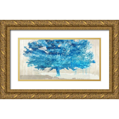 Treexplosion Gold Ornate Wood Framed Art Print with Double Matting by Alex, Blanco