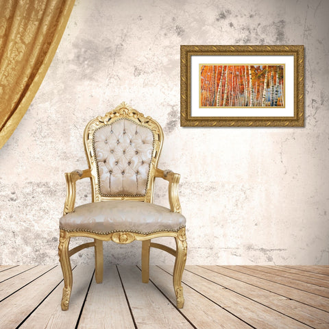 Betulle d autunno Gold Ornate Wood Framed Art Print with Double Matting by Galasso, Adriano