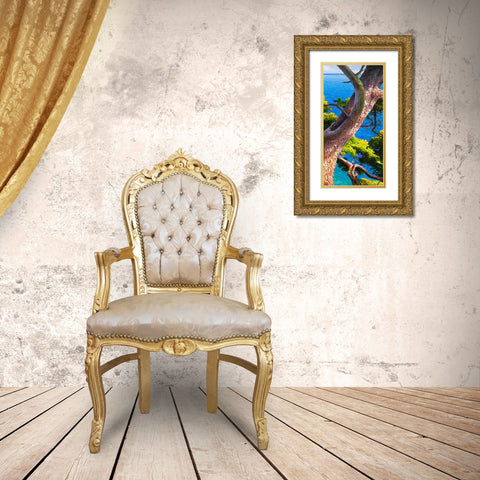 Lavandou III Gold Ornate Wood Framed Art Print with Double Matting by Galasso, Adriano