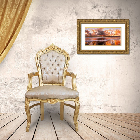 Riflessi del mattino Gold Ornate Wood Framed Art Print with Double Matting by Galasso, Adriano
