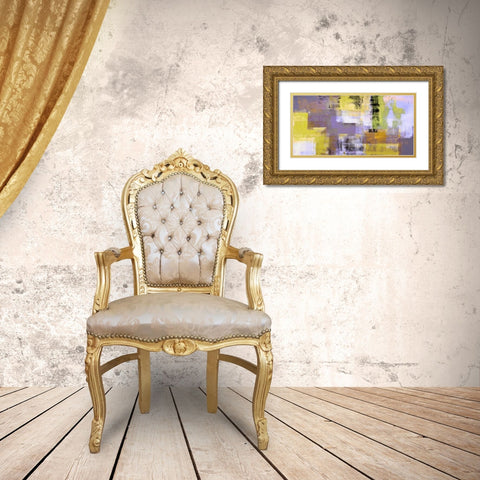 Desert Twilight Gold Ornate Wood Framed Art Print with Double Matting by Aprile, Alessio