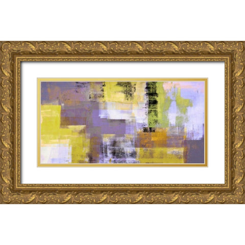 Desert Twilight Gold Ornate Wood Framed Art Print with Double Matting by Aprile, Alessio