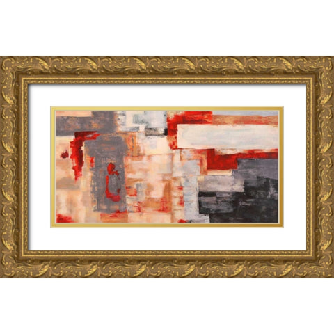 Bronze Flame Gold Ornate Wood Framed Art Print with Double Matting by Aprile, Alessio