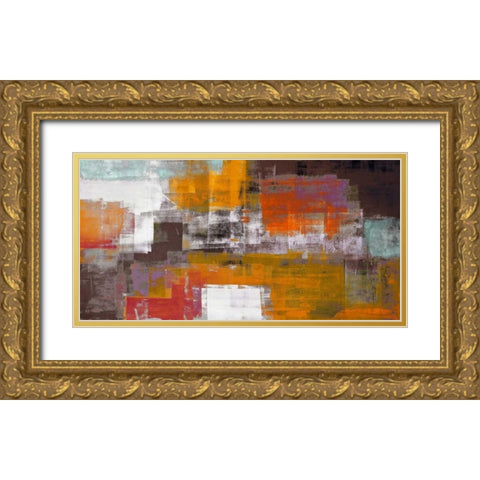 The Desert Gold Ornate Wood Framed Art Print with Double Matting by Aprile, Alessio