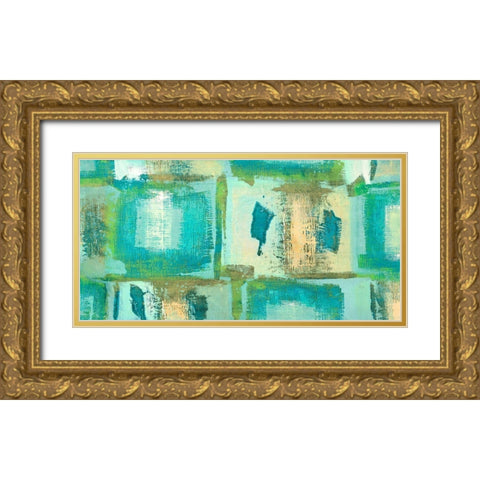 Aqualounge Gold Ornate Wood Framed Art Print with Double Matting by Alessio, Aprile