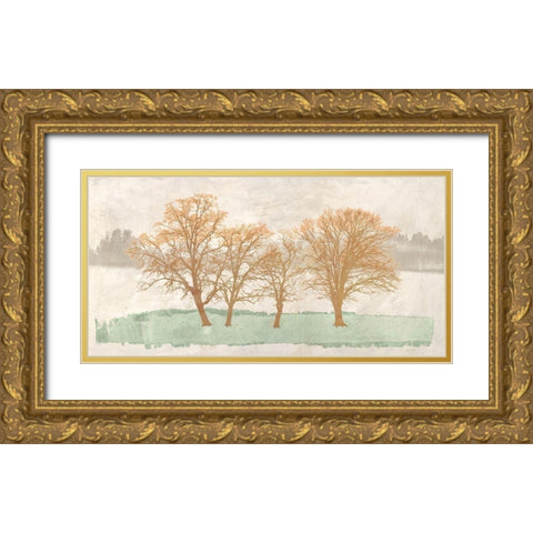 A Spring Tale Gold Ornate Wood Framed Art Print with Double Matting by Alessio, Aprile