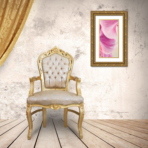 Purple Orchids II Gold Ornate Wood Framed Art Print with Double Matting by Ann, Cynthia