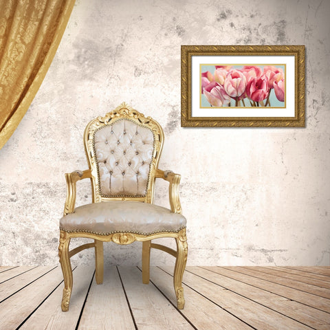 Printemps Gold Ornate Wood Framed Art Print with Double Matting by Ann, Cynthia