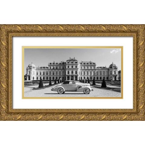 At Belvedere Palace, Vienna Gold Ornate Wood Framed Art Print with Double Matting by Gasoline Images