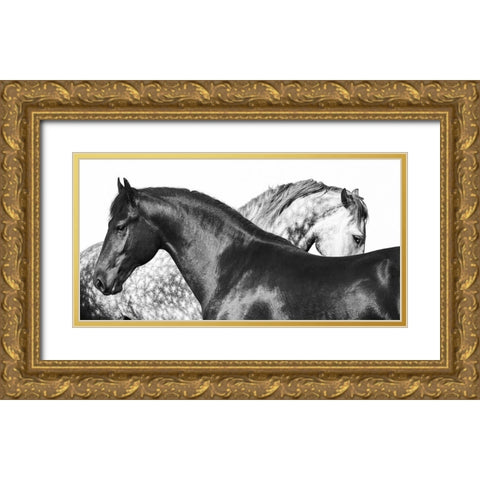 Lovers Gold Ornate Wood Framed Art Print with Double Matting by Pangea Images