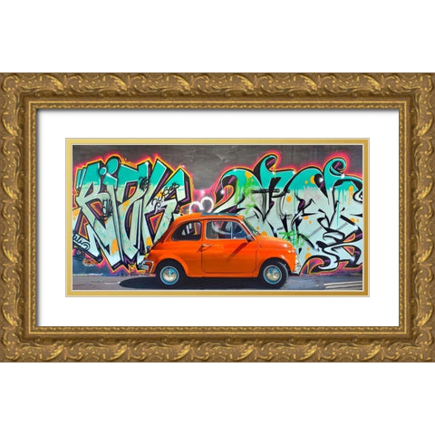 Iconic street art II Gold Ornate Wood Framed Art Print with Double Matting by Gasoline Images