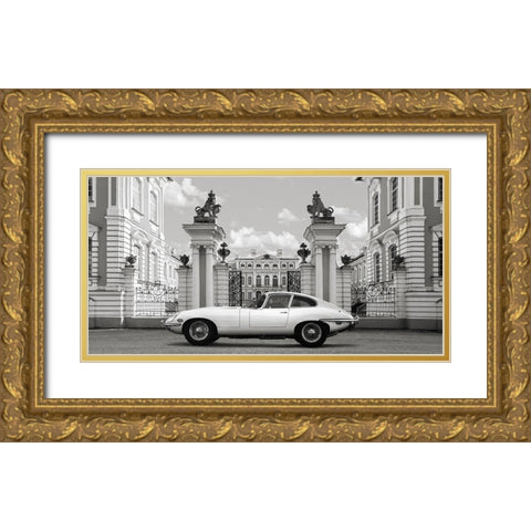 Princess at the Palace Gold Ornate Wood Framed Art Print with Double Matting by Gasoline Images