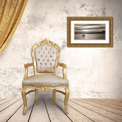 Set Sails (detail) Gold Ornate Wood Framed Art Print with Double Matting by Pangea Images
