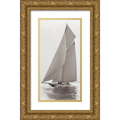Reliance Gold Ornate Wood Framed Art Print with Double Matting by Anonymous