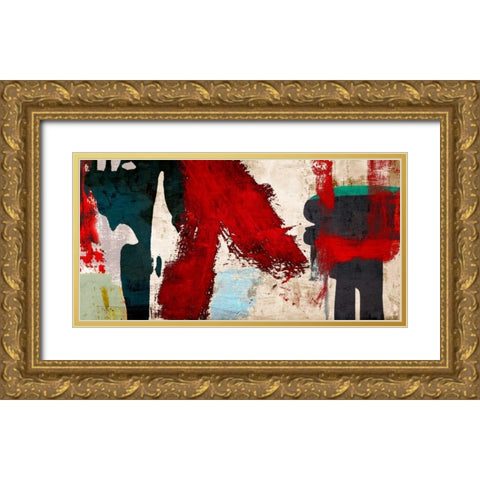 Eccentric Motion Gold Ornate Wood Framed Art Print with Double Matting by Munson, Anne