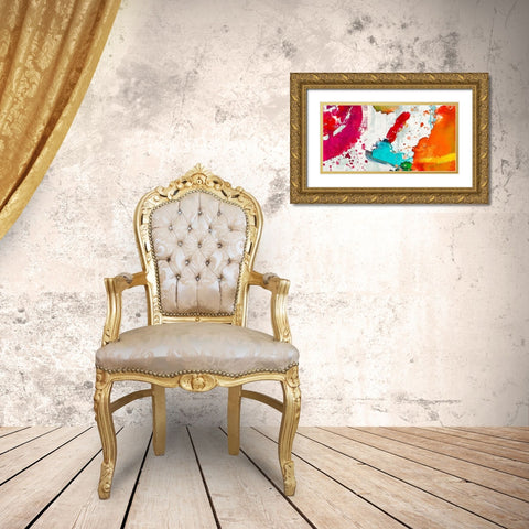 Eptafluo Gold Ornate Wood Framed Art Print with Double Matting by Anne, Munson