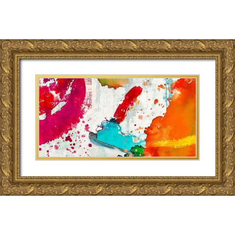 Eptafluo Gold Ornate Wood Framed Art Print with Double Matting by Anne, Munson
