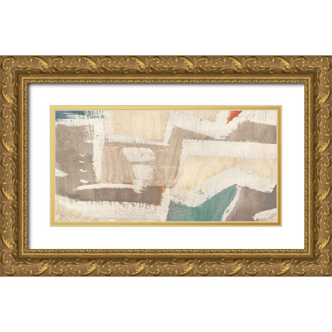 Subdued Choreography Gold Ornate Wood Framed Art Print with Double Matting by Munson, Anne