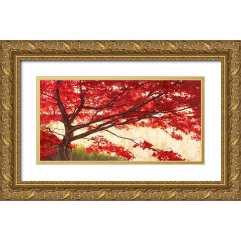 Acero Gold Ornate Wood Framed Art Print with Double Matting by Bacci, Leonardo