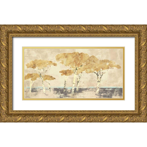 Antibes Gold Ornate Wood Framed Art Print with Double Matting by Bacci, Leonardo