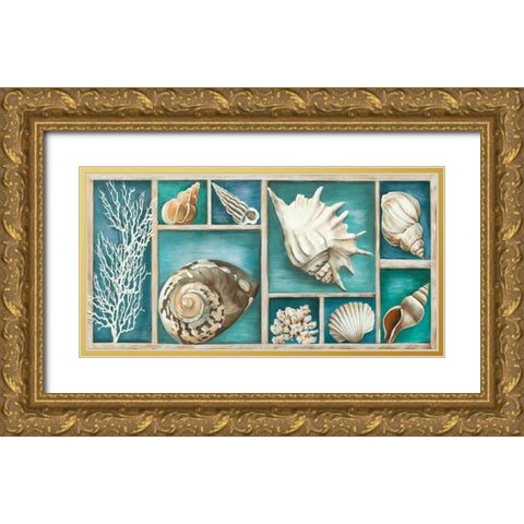 Collection of Memories Gold Ornate Wood Framed Art Print with Double Matting by Broome, Ted