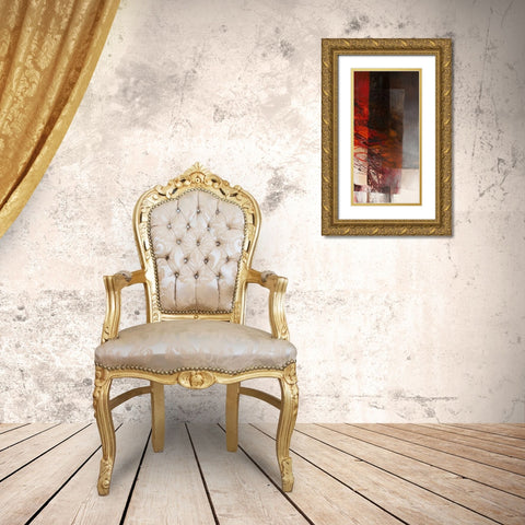 Paesaggio II Gold Ornate Wood Framed Art Print with Double Matting by Censini