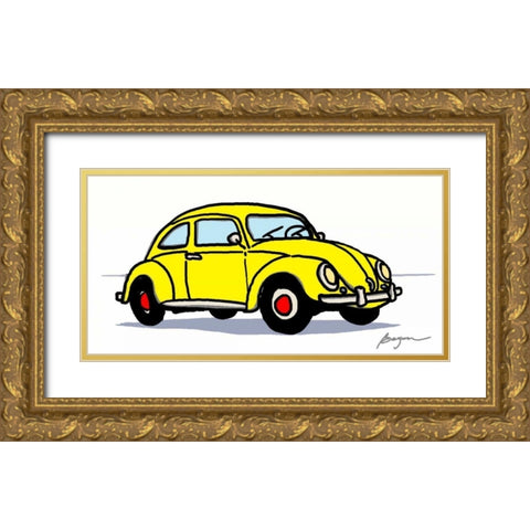 Fantasticar Gold Ornate Wood Framed Art Print with Double Matting by Beyon, Carlos